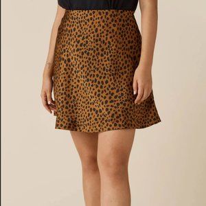 Reversible Satin Mini Skirt from Vetta